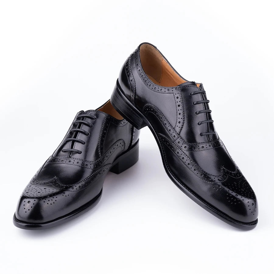 Premium Classic Leather Oxford Shoes – TREKHE Exclusive