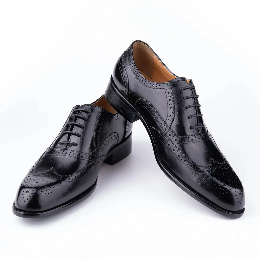 Premium Classic Leather Oxford Shoes – TREKHE Exclusive