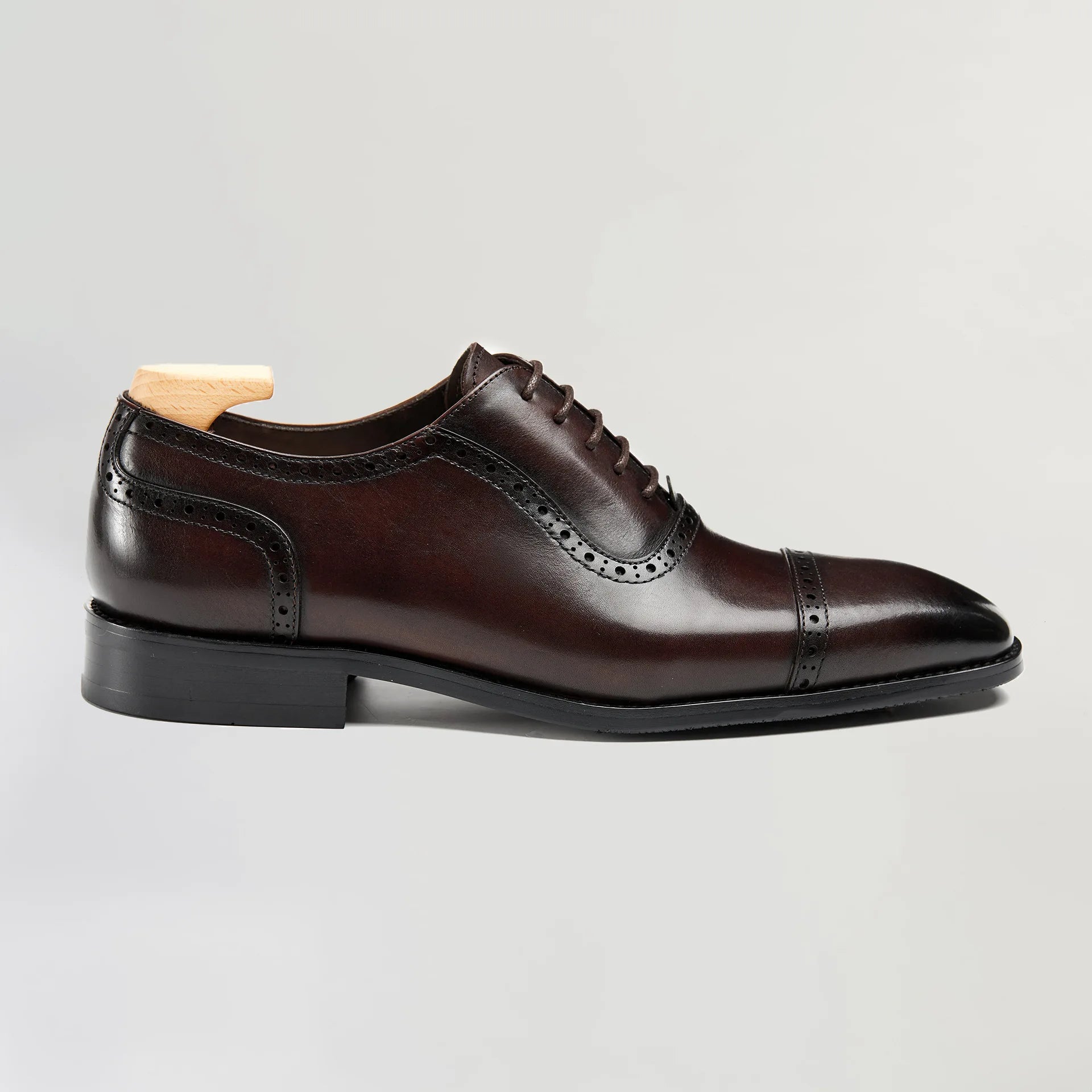 TREKHE | Handcrafted Oxford Shoes – Premium Full Grain Cow Leather Men's Lace-Up