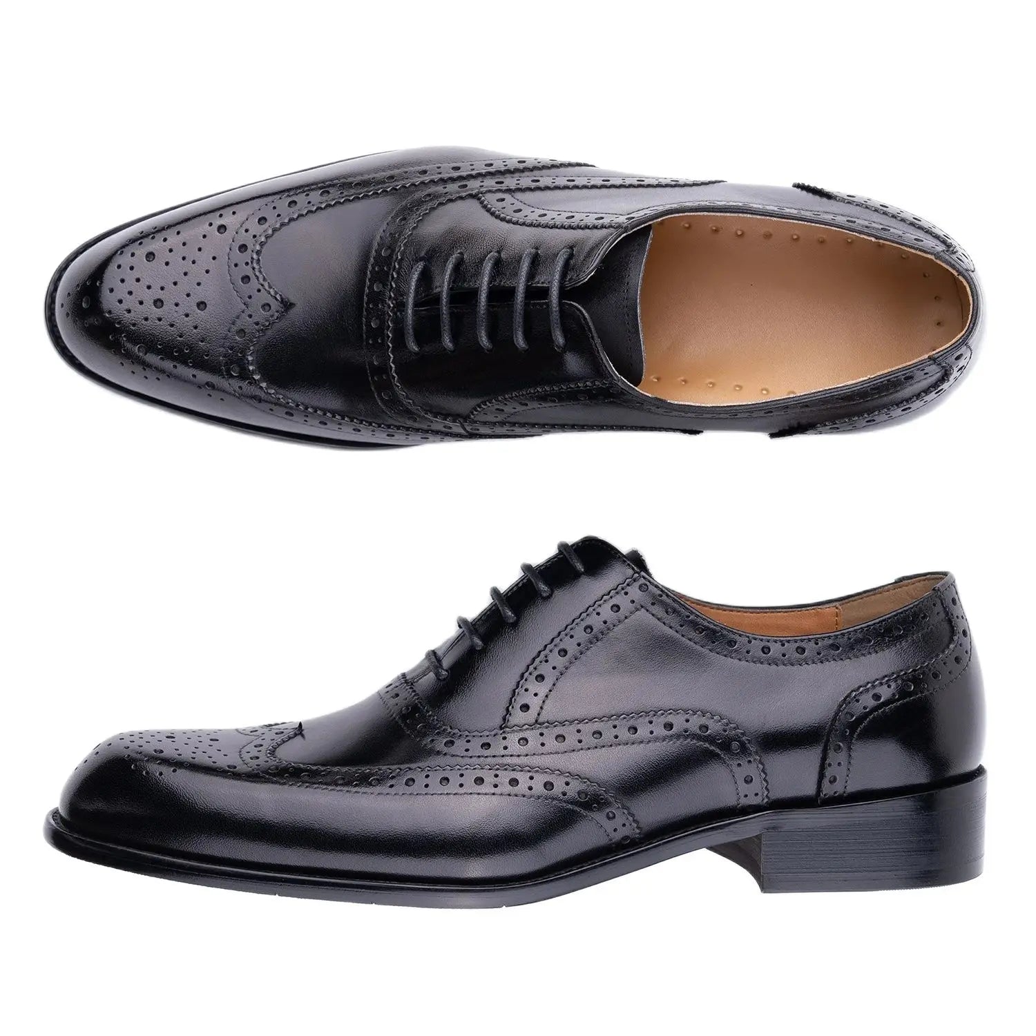 Premium Classic Leather Oxford Shoes – TREKHE Exclusive