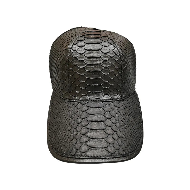 TREKHE | Imperial Python Cap – Snapback aus exotisch gemustertem Leder