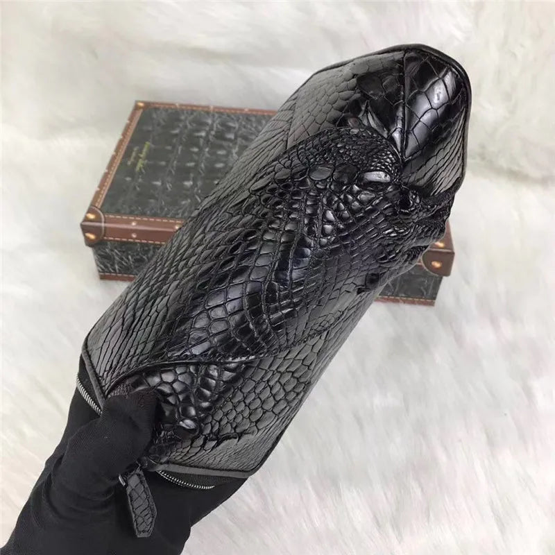 TREKHE | Apex Crocodile Clutch Wallet – Long Exotic Leather Organizer