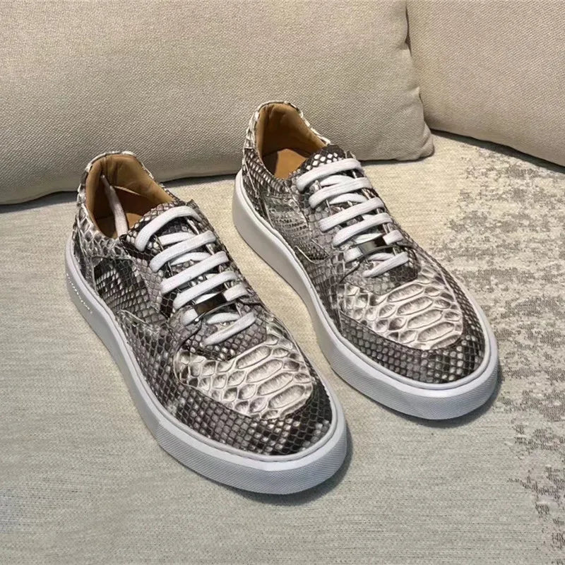 TREKHE | Imperial Gray Serpent Sneakers – Brettschuhe zum Schnüren