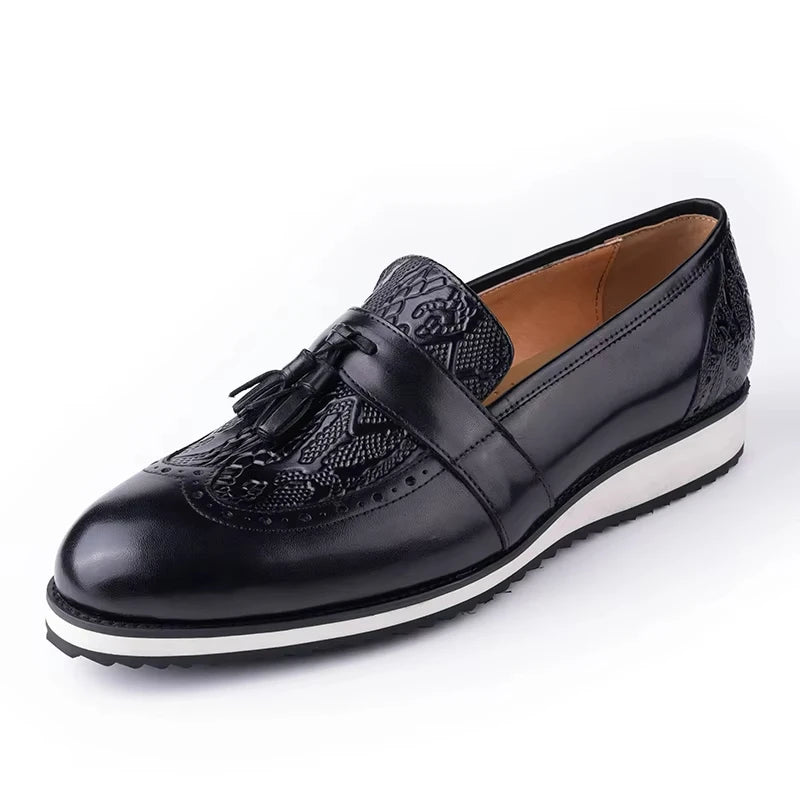TREKHE | Lässiger Tassel Loafer – Echtes Rindsleder mit EVA-Sohle