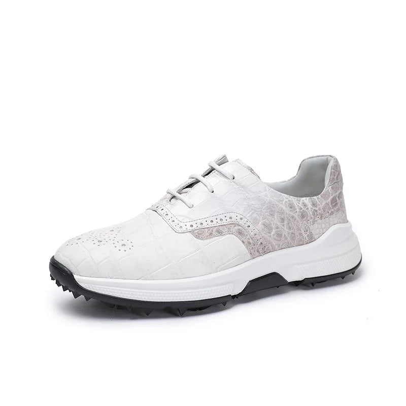 TREKHE | Walking-Sneaker aus Krokodilleder – Leichte Präzision mit exotischer Struktur
