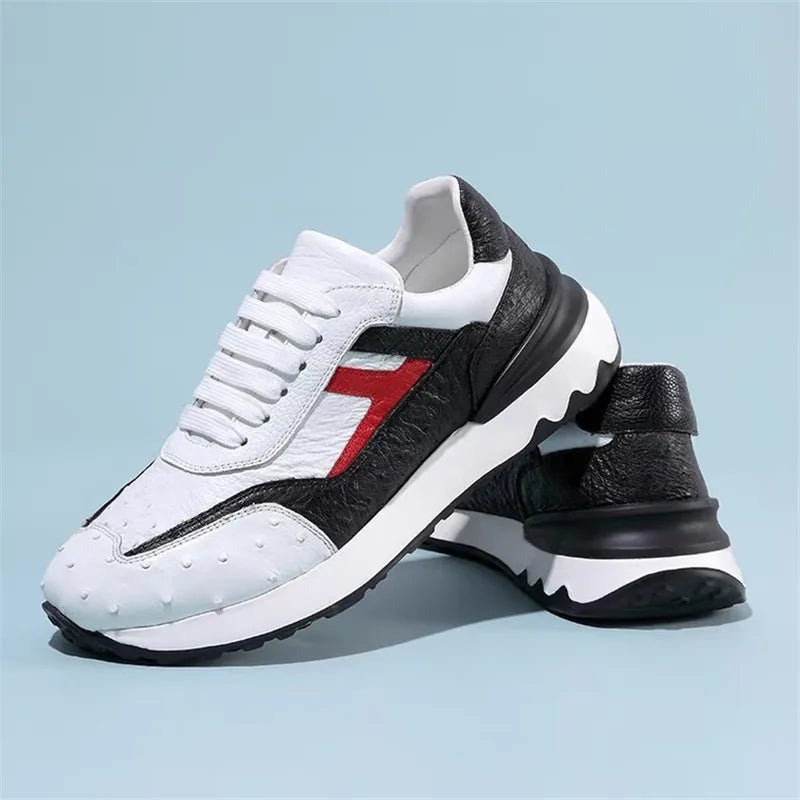TREKHE | Wandersneaker aus Straußenleder – Dynamischer Komfort mit exotischem Touch
