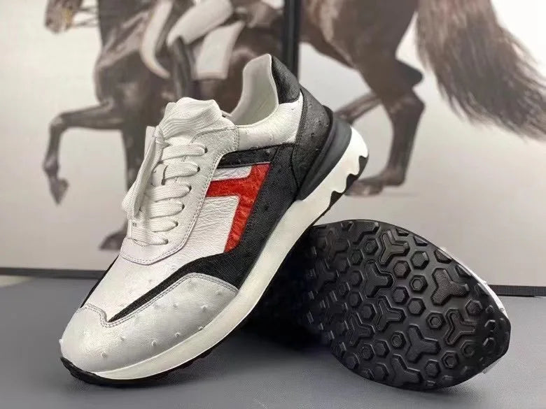 TREKHE | Wandersneaker aus Straußenleder – Dynamischer Komfort mit exotischem Touch
