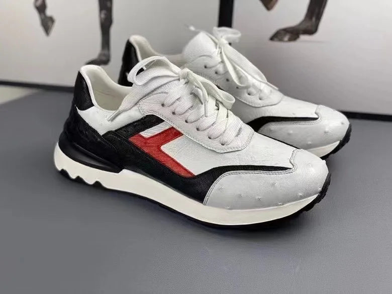 TREKHE | Wandersneaker aus Straußenleder – Dynamischer Komfort mit exotischem Touch