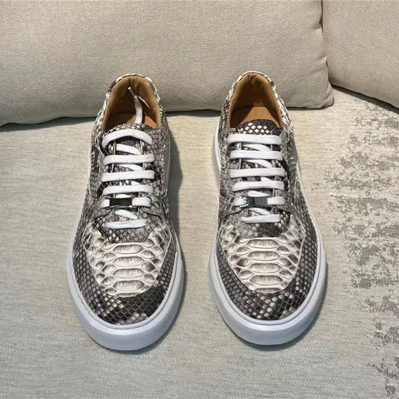 TREKHE | Imperial Gray Serpent Sneakers – Brettschuhe zum Schnüren