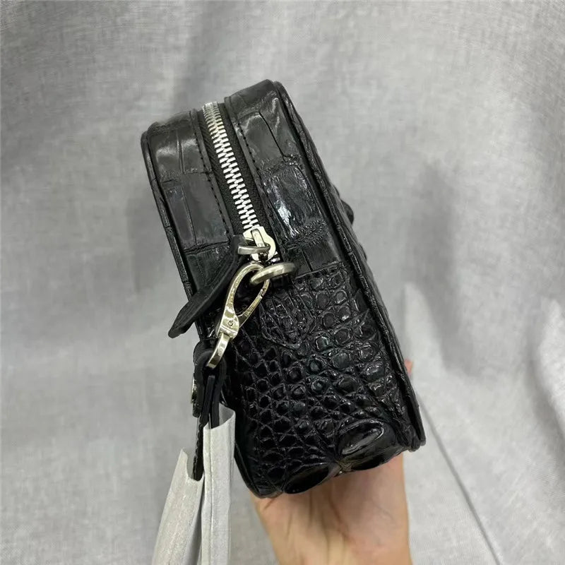 TREKHE | Ledger Crocodile Envelope Clutch – Schlanker Organizer der Business-Klasse