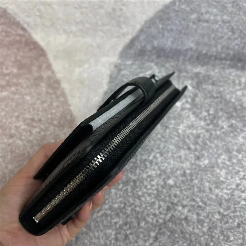 TREKHE | Prestige Clutch aus Krokodilleder – Executive-Geldbörse für Telefon und Karten