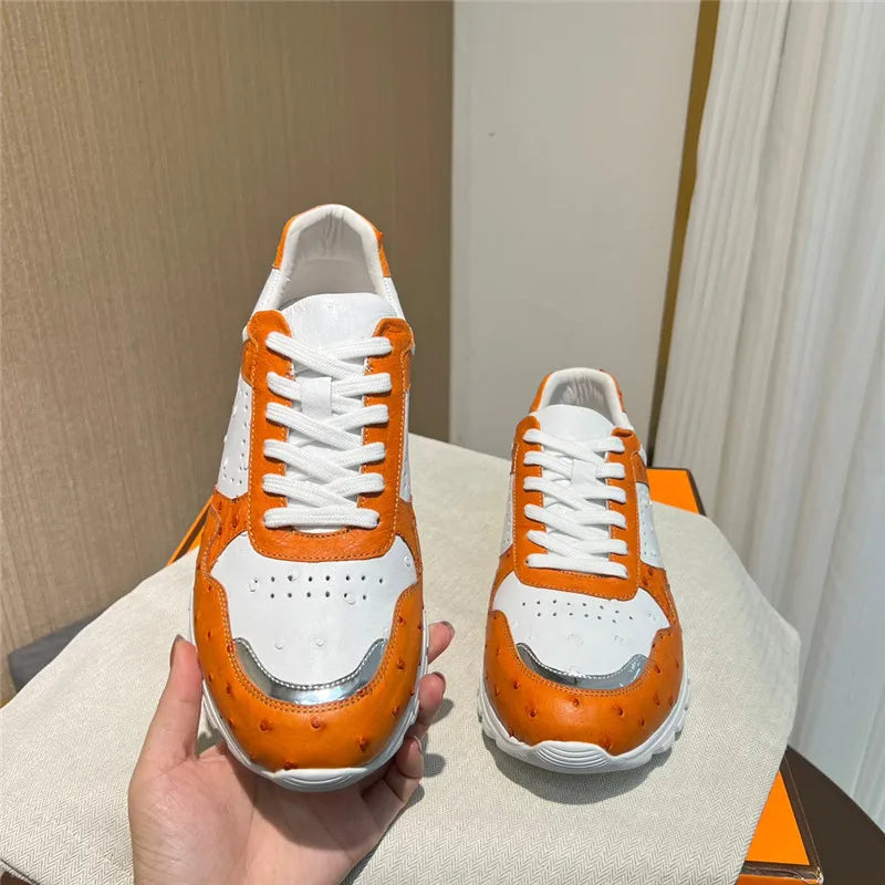 TREKHE | Imperial Ostrich Sneakers – Schnürschuhe in verschiedenen Farben