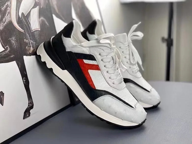 TREKHE | Wandersneaker aus Straußenleder – Dynamischer Komfort mit exotischem Touch
