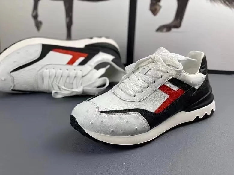 TREKHE | Wandersneaker aus Straußenleder – Dynamischer Komfort mit exotischem Touch