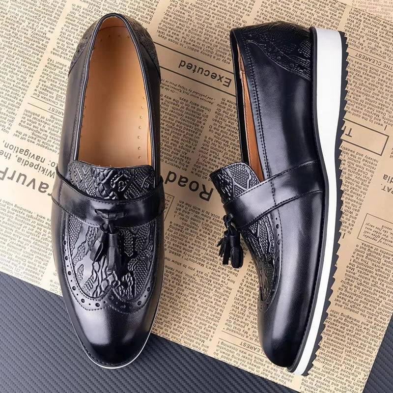 TREKHE | Lässiger Tassel Loafer – Echtes Rindsleder mit EVA-Sohle