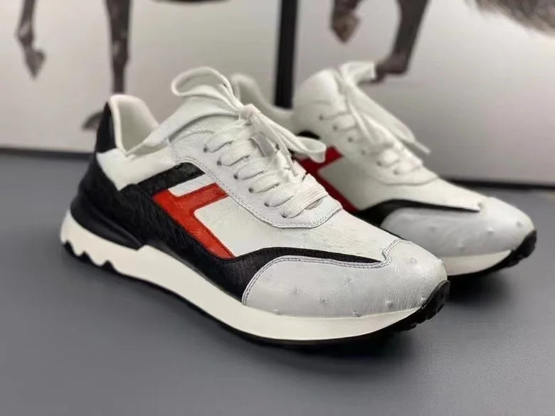 TREKHE | Wandersneaker aus Straußenleder – Dynamischer Komfort mit exotischem Touch