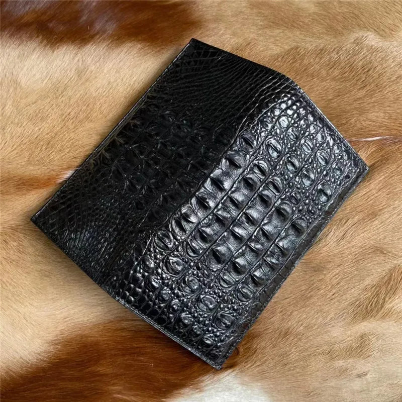 TREKHE | Prestige Krokodil Lange Geldbörse – 100% echtes Alligatorleder