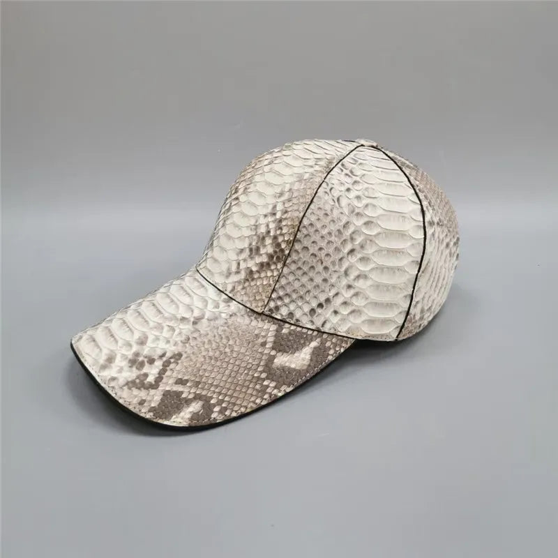 TREKHE | Imperial Python Cap – Snapback aus exotisch gemustertem Leder