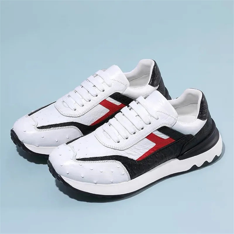 TREKHE | Wandersneaker aus Straußenleder – Dynamischer Komfort mit exotischem Touch