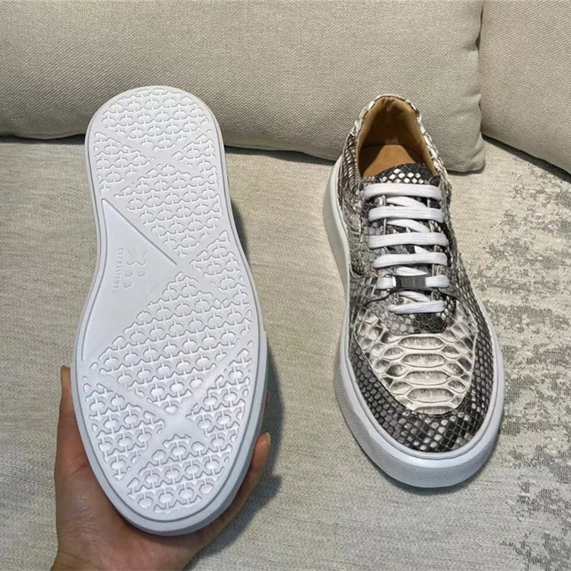 TREKHE | Imperial Gray Serpent Sneakers – Brettschuhe zum Schnüren