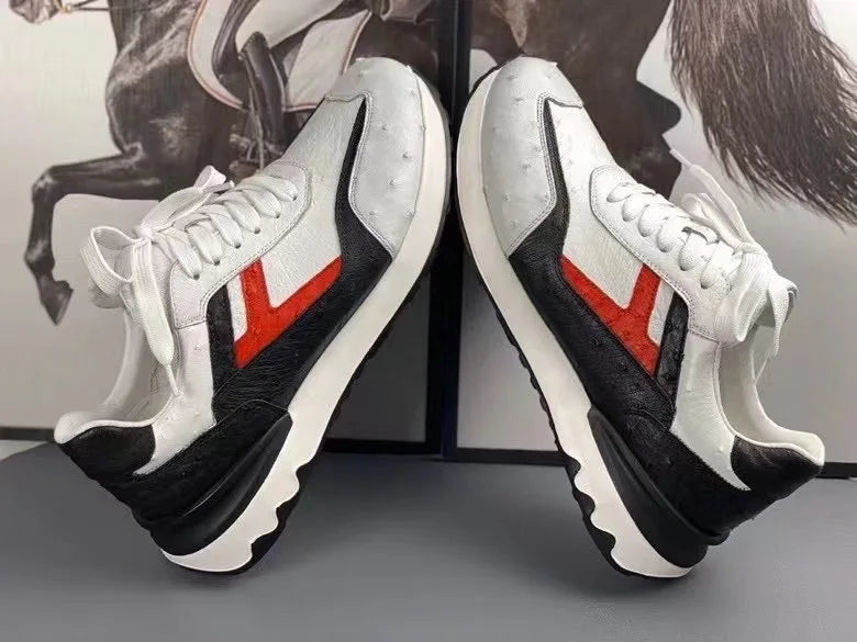 TREKHE | Wandersneaker aus Straußenleder – Dynamischer Komfort mit exotischem Touch