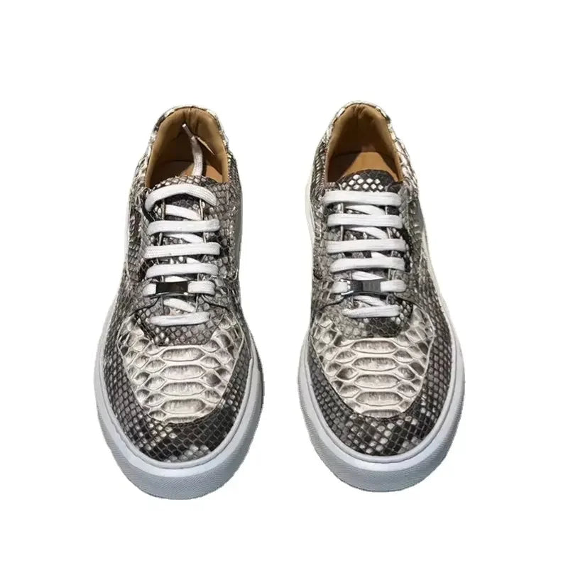 TREKHE | Imperial Gray Serpent Sneakers – Brettschuhe zum Schnüren