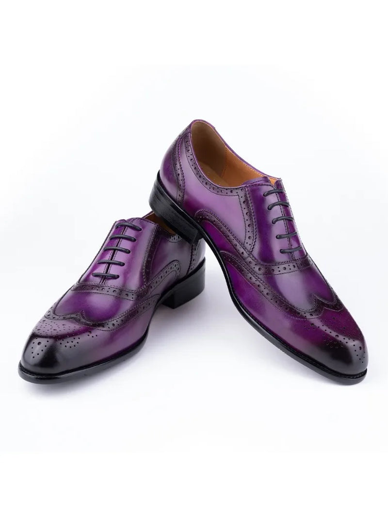 Premium Classic Leather Oxford Shoes – TREKHE Exclusive
